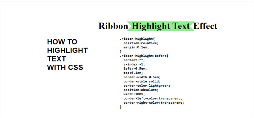 CSS Highlight Text Effect