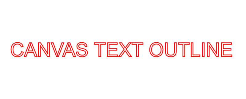 HTML5 Canvas Text Outline