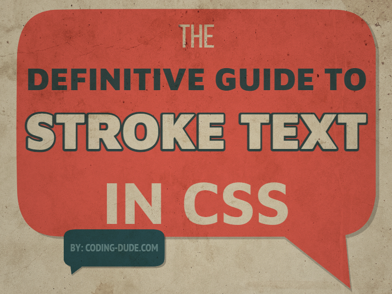 Stroke Text CSS