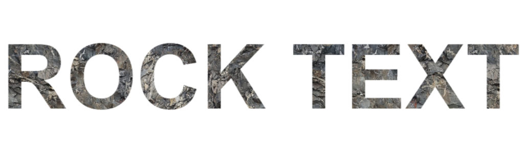 rock texture on text using canvas