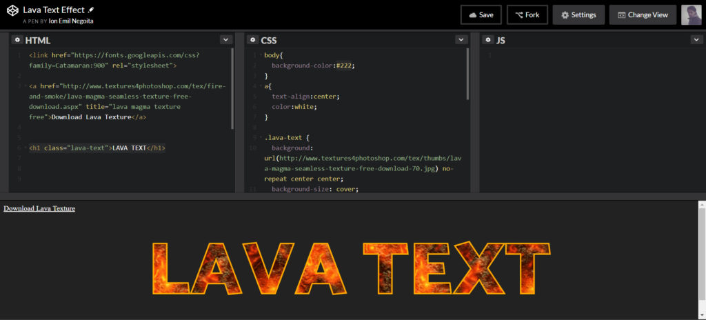 CSS Texture: How to make text with texture? - Coding Dude