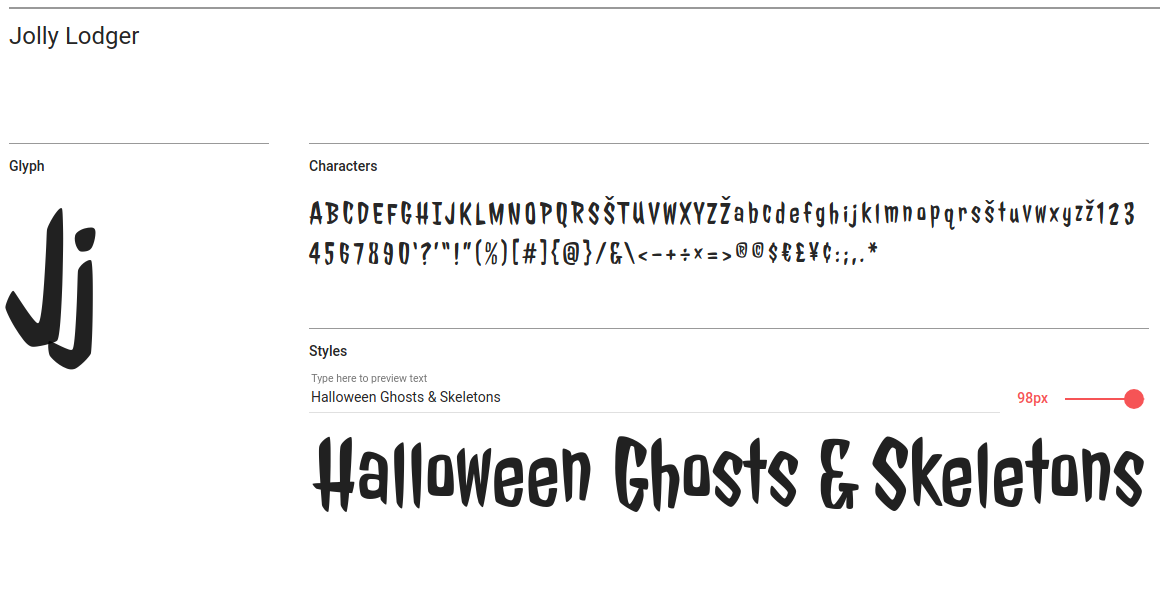 Halau Spooky Font, Webfont & Desktop