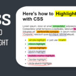 Highlight Text CSS