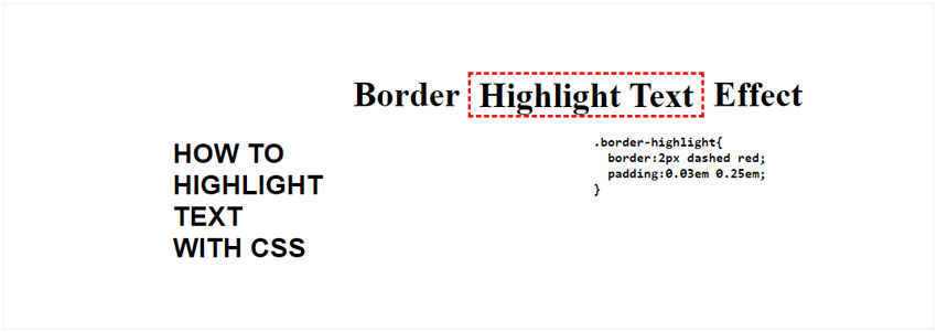 CSS Highlight Text Effect