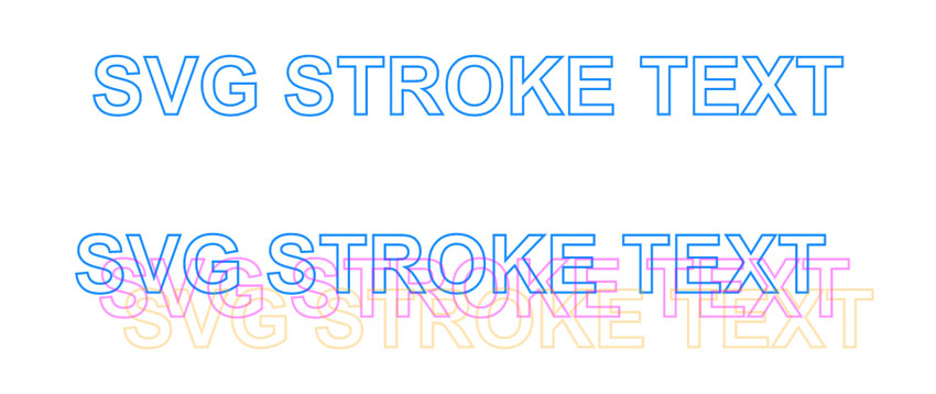 SVG Stroke Text CSS