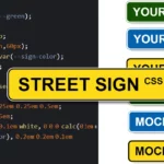 Customizable Street Sign