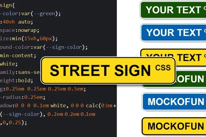 Customizable Street Sign