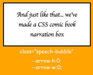 Comic book narration box