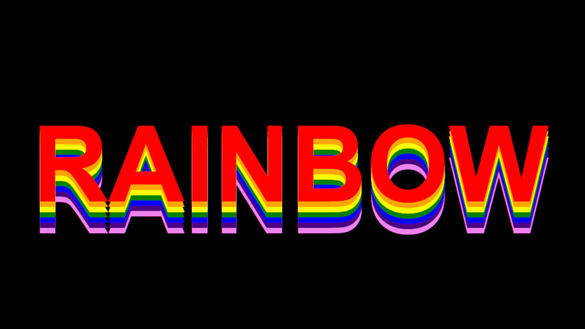 How To Make Rainbow Text In Css With Shadows