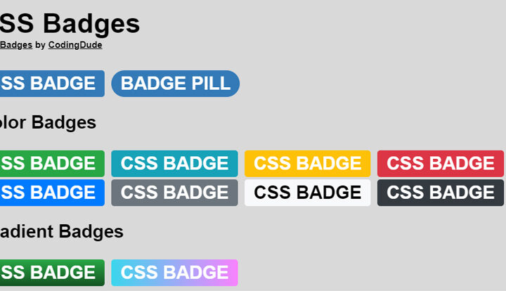 CSS Badge