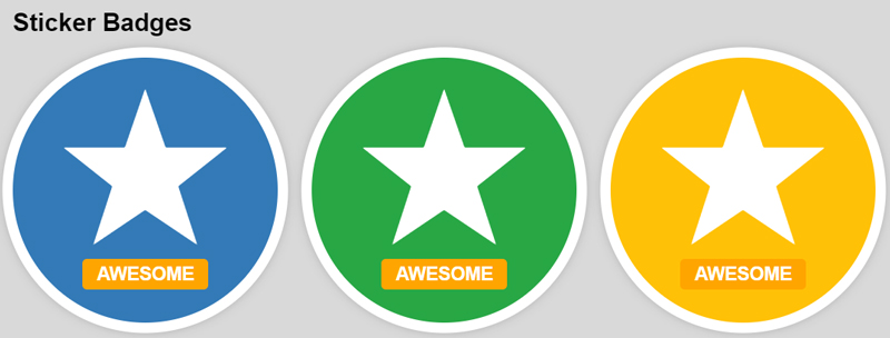 Sticker CSS