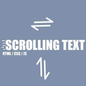 Scrolling Text HTML