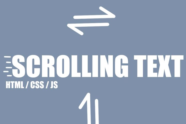 Scrolling Text HTML