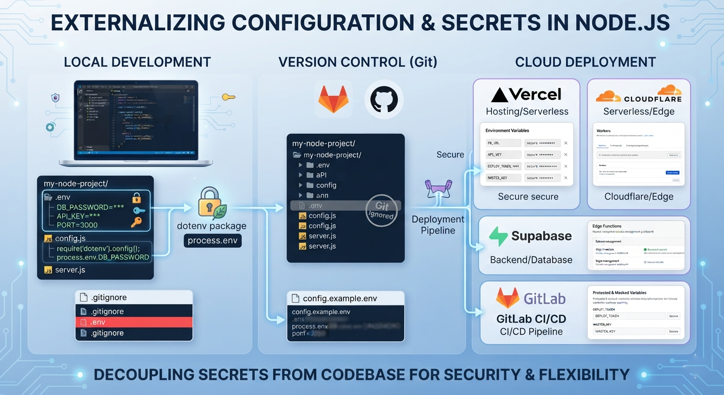 Externalize NodeJS Application Secret Keys