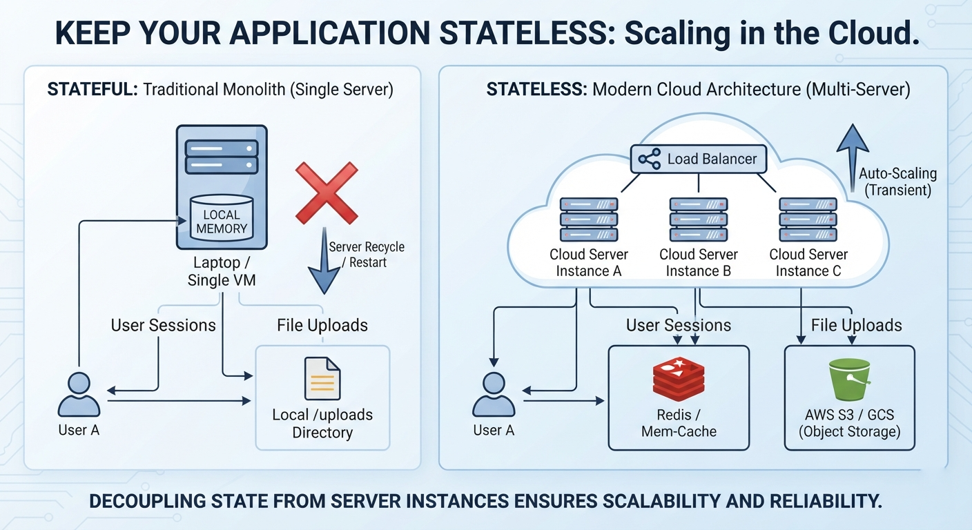NodeJS Stateless Apps